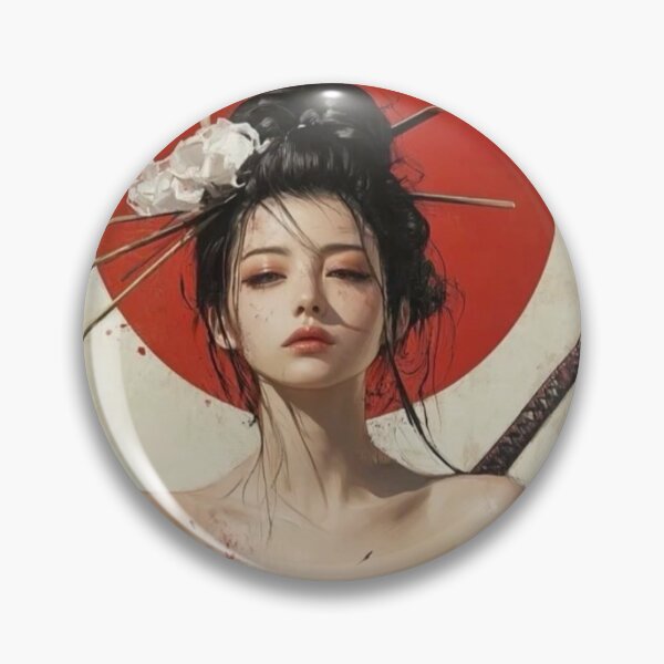 Item preview, Japanese Geisha Samurai Warrior Art designed and sold by RisingSunStyle.