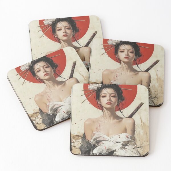 Item preview, Japanese Geisha Samurai Warrior Art designed and sold by RisingSunStyle.