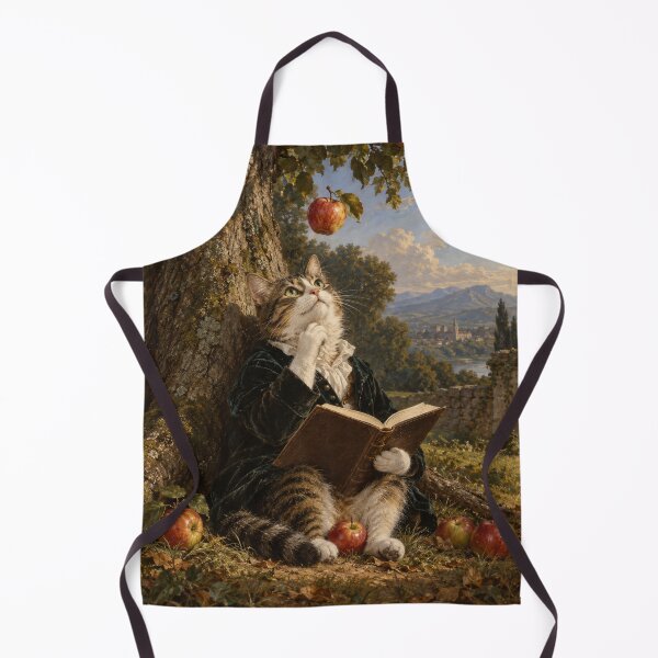 Item preview, Scholar Cat and the Falling Apple designed and sold by Ocelot-T.