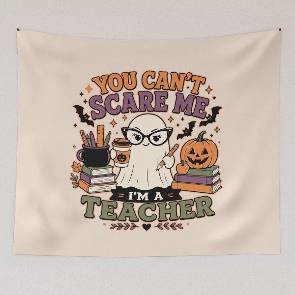 Item preview, Funny Halloween Teacher Ghost Pumpkin School Autumn designed and sold by ALCOSHIRTS OFFICIAL.