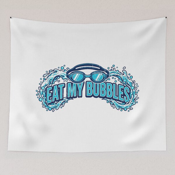 Item preview, Eat My Bubbles Swimming Goggles Vintage Swimmer designed and sold by Moad Fahim.