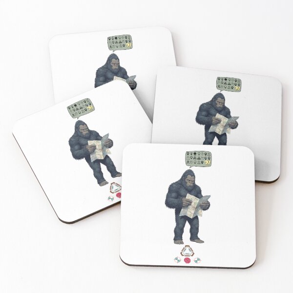Item preview, Lost Sasquatch - Bigfoot Trying to Read a Map - Cryptid Humor T-Shirt designed and sold by Whimsy Trail Co.