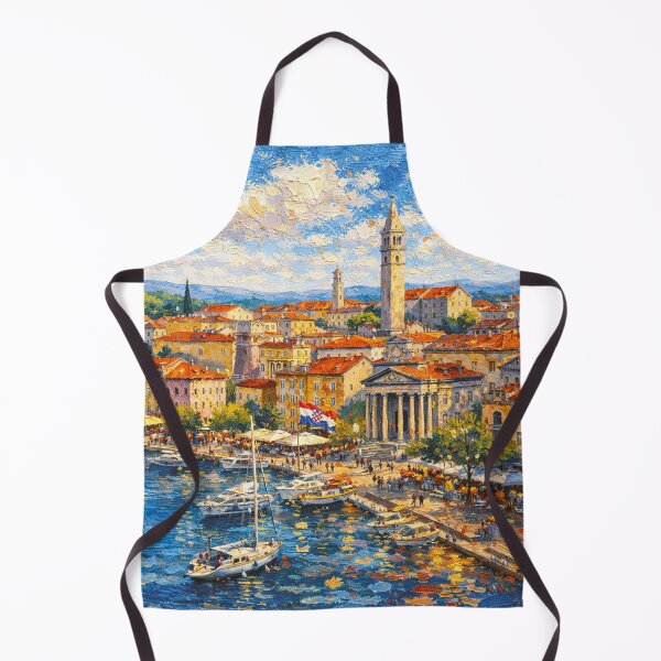 Item preview, Pula, Croatia – a painting of a summer day in this beautiful European city. designed and sold by GalleryKauffeld.