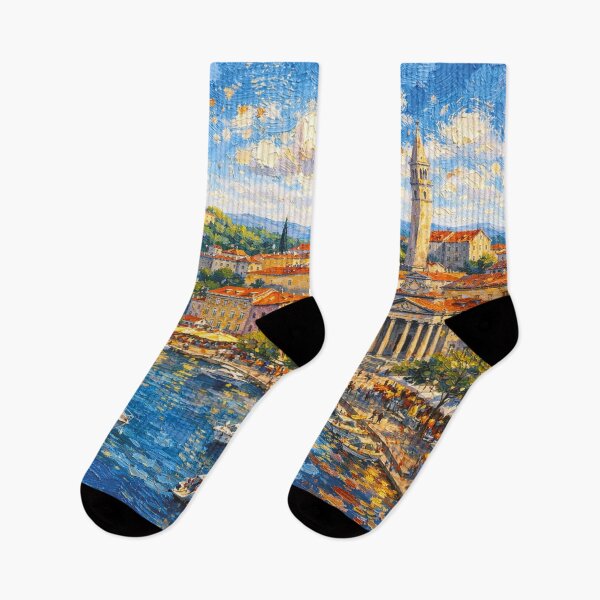 Item preview, Pula, Croatia – a painting of a summer day in this beautiful European city. designed and sold by GalleryKauffeld.