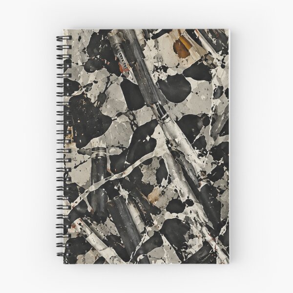 Item preview, Industrial Monochrome Pipe and Splatter Mixed Media Art designed and sold by THE SPLATTERED HAUS BY SAGE BANKS.