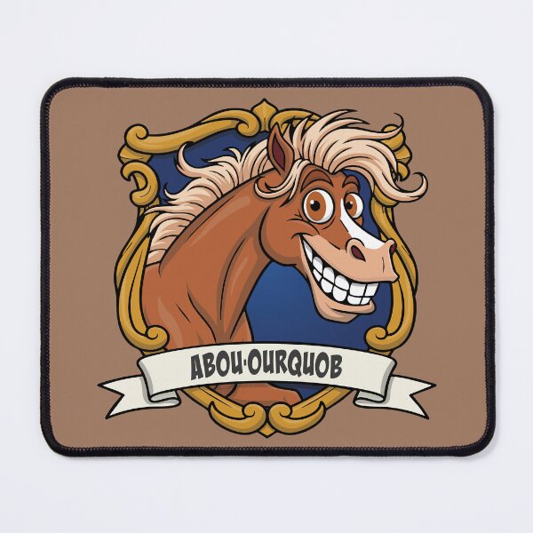 Item preview, The caricature of the Arabian horse Abu'urqub in a coat of arms designed and sold by Cheval-de-coeur.