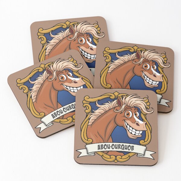 Item preview, The caricature of the Arabian horse Abu'urqub in a coat of arms designed and sold by Cheval-de-coeur.
