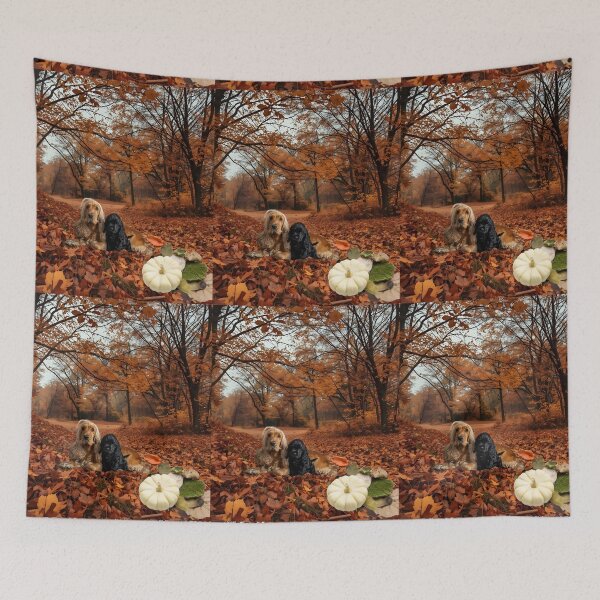 Item preview, Spaniels in the Golden Woods designed and sold by VibranPalette.