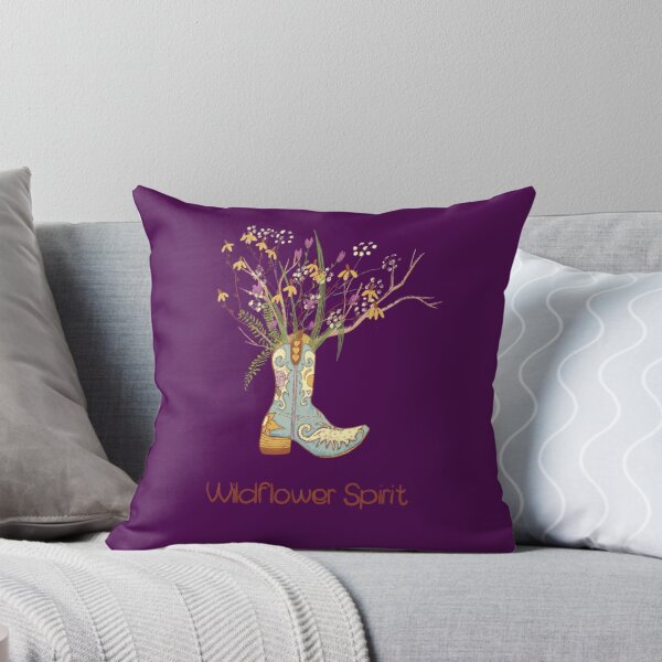 Item preview, Wildflower Spirit Bouquet in a Cowgirl Boot designed and sold by MayCartPrintArt.