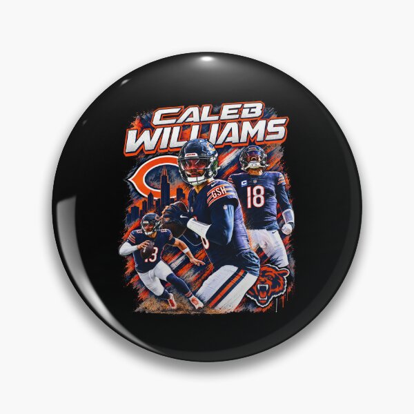 Item preview, Caleb Williams Number 18 Chicago Skyline Quarterback Action Bootleg designed and sold by Dravienart.
