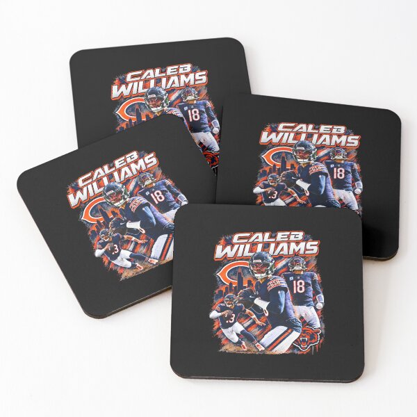 Item preview, Caleb Williams Number 18 Chicago Skyline Quarterback Action Bootleg designed and sold by Dravienart.