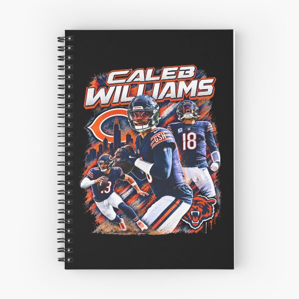 Item preview, Caleb Williams Number 18 Chicago Skyline Quarterback Action Bootleg designed and sold by Dravienart.