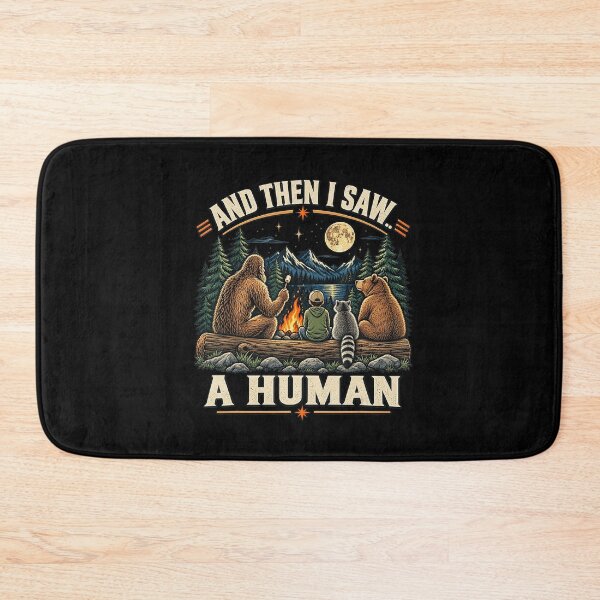 Item preview, And Then I Saw A Human Bigfoot Camping designed and sold by TadeoNivar.