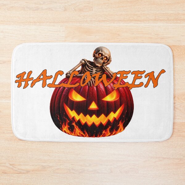 Item preview, halloween pumpkin red with skeleton designed and sold by natalik2024.