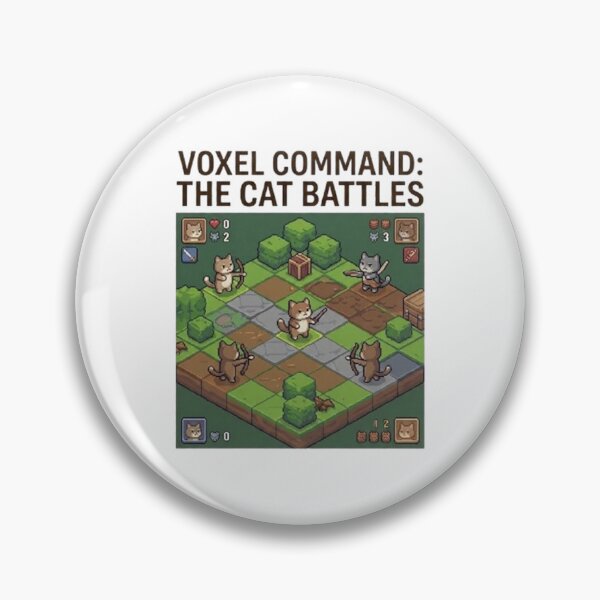 Item preview, Voxel Command: The Cat Battles - Isometric Pixel Art designed and sold by PetalsPaws.