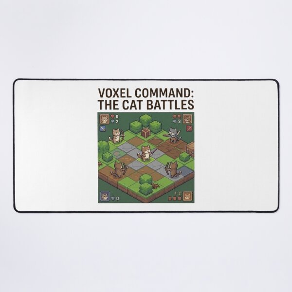 Item preview, Voxel Command: The Cat Battles - Isometric Pixel Art designed and sold by PetalsPaws.