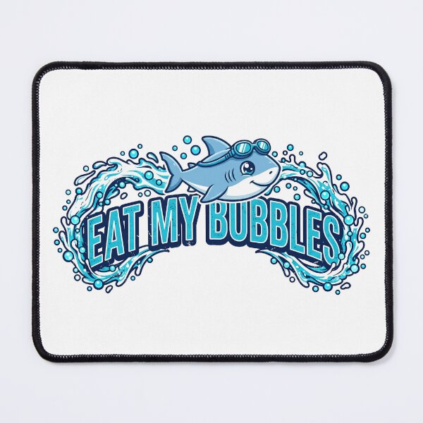 Item preview, Eat My Bubbles Cute Swimming Shark Goggles Swimmer designed and sold by Moad Fahim.
