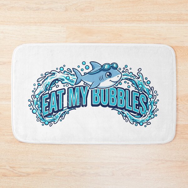 Item preview, Eat My Bubbles Cute Swimming Shark Goggles Swimmer designed and sold by Moad Fahim.