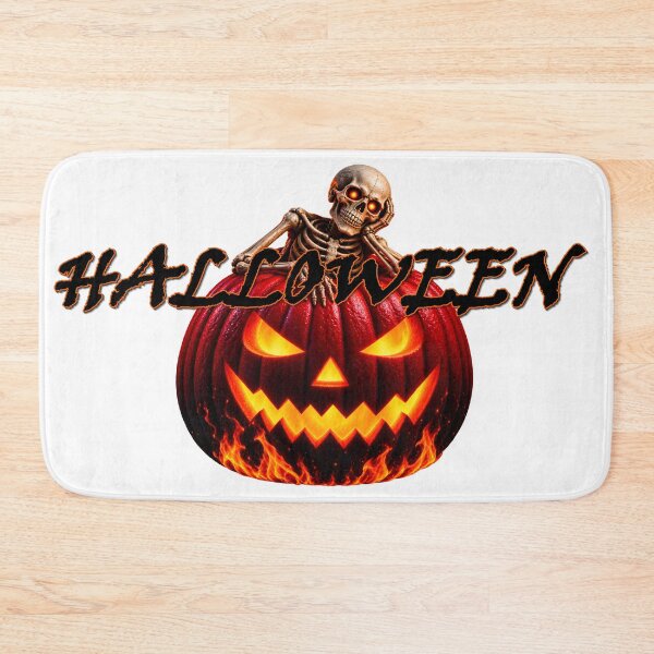 Item preview, halloween pumpkin red with skeleton 2 designed and sold by natalik2024.