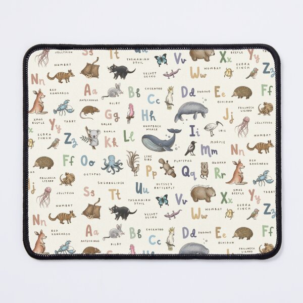 Aperçu de l'œuvre Alphabet des animaux australiens créée et vendue par Those Pencil Shavings.