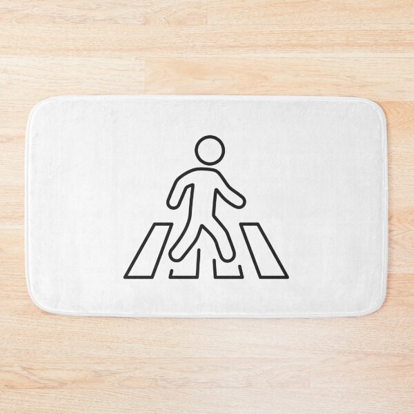 Item preview, Pedestrian Crossing Line Icon designed and sold by VectorForge Studio.