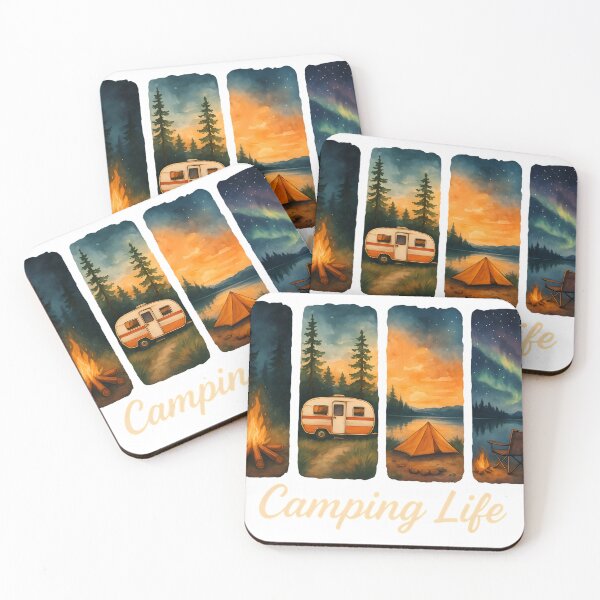 Item preview, Camping Life Watercolor Adventure designed and sold by HobsS.