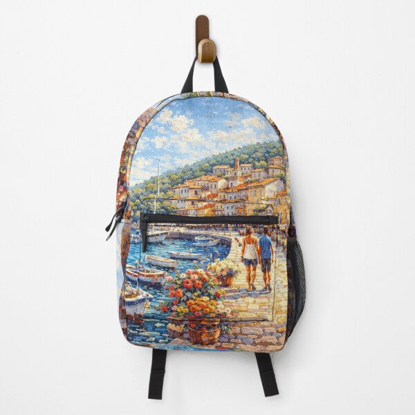 Item preview, Rabac, Croatia – a painting of a summer day in this beautiful European place. designed and sold by GalleryKauffeld.