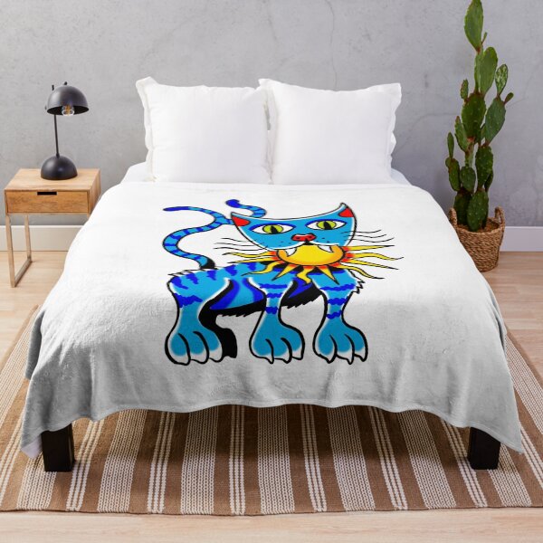 Item preview, Gatito Azul Blue Cat Trickster designed and sold by MARCOSURREAL.