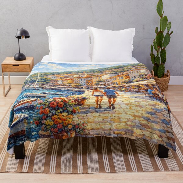 Item preview, Rabac, Croatia – a painting of a summer day in this beautiful European place. designed and sold by GalleryKauffeld.