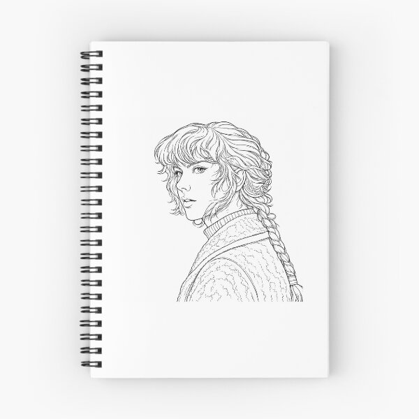 Item preview, Anime Girl Line Art Portrait designed and sold by hustongriceldas.