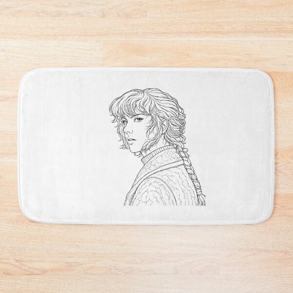 Item preview, Anime Girl Line Art Portrait designed and sold by hustongriceldas.