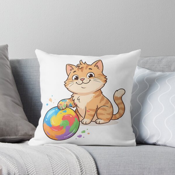 Item preview, Dot Day Range Tabby Cat With Colorful Cute Illustration designed and sold by hustongriceldas.