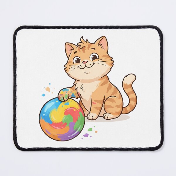 Item preview, Dot Day Range Tabby Cat With Colorful Cute Illustration designed and sold by hustongriceldas.