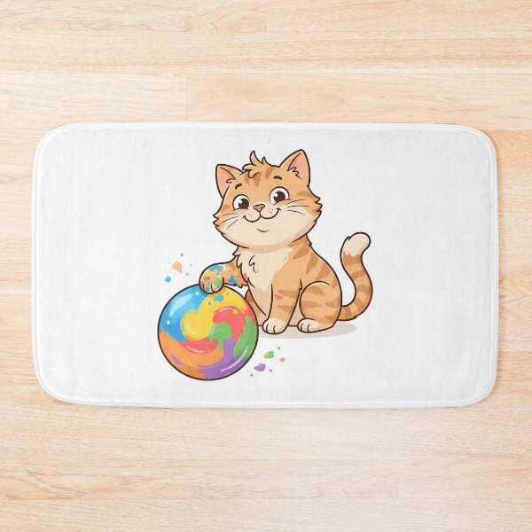 Item preview, Dot Day Range Tabby Cat With Colorful Cute Illustration designed and sold by hustongriceldas.