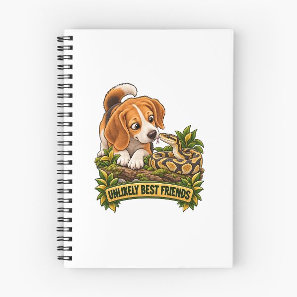 Item preview, Unlikely Best Friends Funny Dog Snake Owner Gift Design designed and sold by Rod & Retriever.