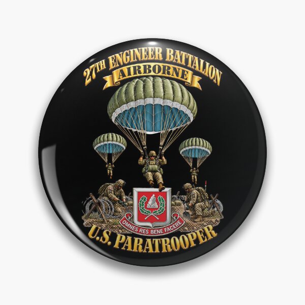 Item preview, Army - US Paratrooper - 27th Engineer Bn - w Eng Scene 3D - Enhanced designed and sold by Military Insignia Products.