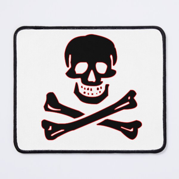 Item preview, Goth skull Crossbones Red Outline designed and sold by gothicmarry.