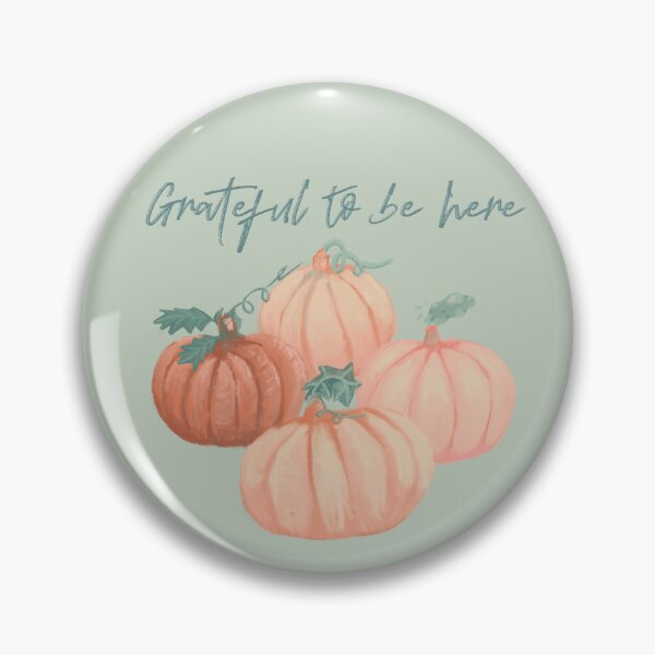 Item preview, Grateful to be here pumpkins designed and sold by MayCartPrintArt.