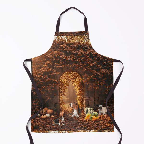 Item preview, Autumn Dogs at the Enchanted Archway designed and sold by VibranPalette.