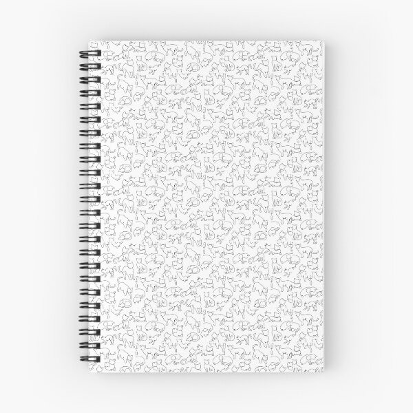 Item preview, Minimalist One Line Cat Pattern | Seamless Feline Doodle Design designed and sold by Code&PlayCo..