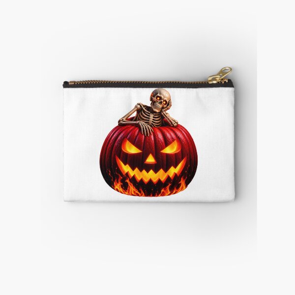 Item preview, halloween pumpkin red with skeleton 4 designed and sold by natalik2024.