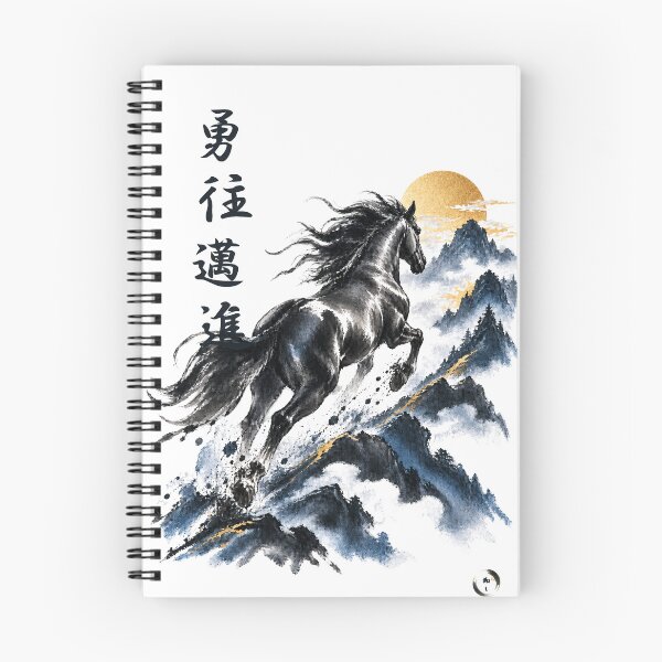 Item preview, Yuo Maishin 勇往邁進 – Japanese Calligraphy of Courageous Progress designed and sold by washishop.