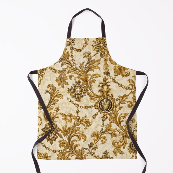 Item preview, Baroque Gilded Gold Chain and Filigree Mixed Media Art designed and sold by THE SPLATTERED HAUS BY SAGE BANKS.