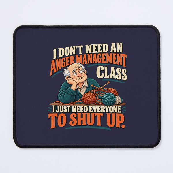Item preview, Funny Senior Anger Management Old Age Humor designed and sold by PunchDrop.