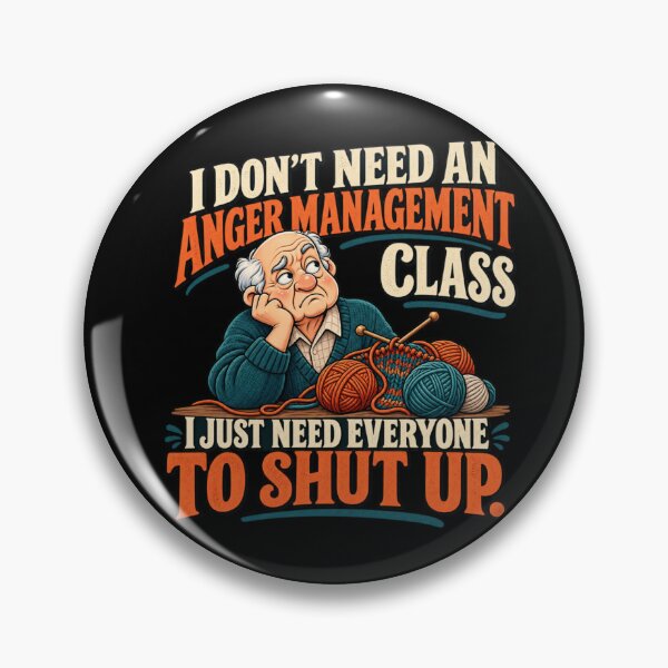 Item preview, Funny Senior Anger Management Old Age Humor designed and sold by PunchDrop.