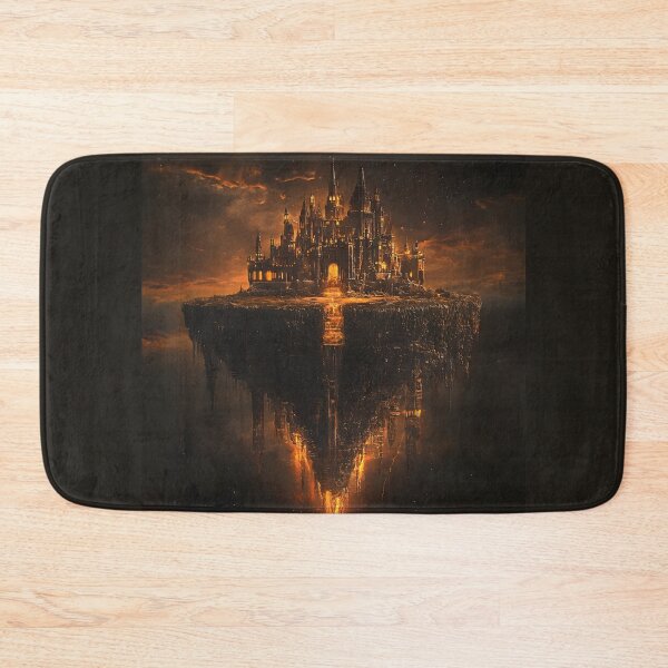 Item preview, Fantasy Floating Castle, 3d Render, Warm Amber designed and sold by Checho30.
