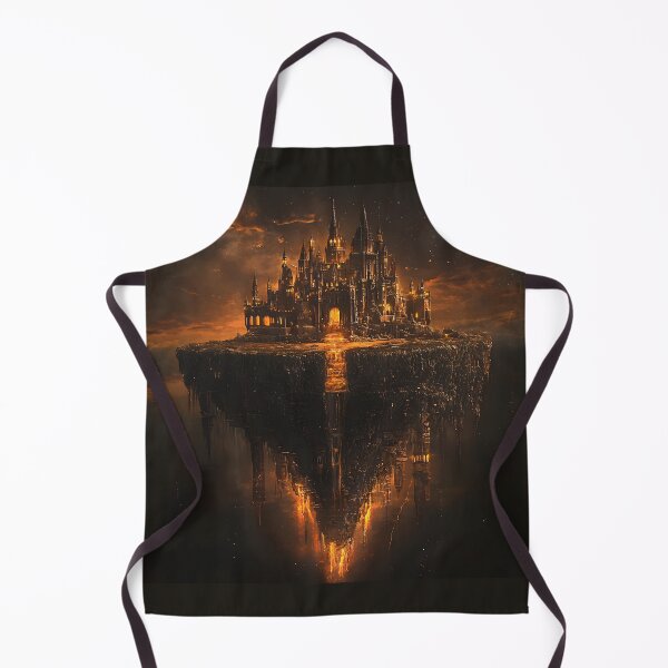 Item preview, Fantasy Floating Castle, 3d Render, Warm Amber designed and sold by Checho30.