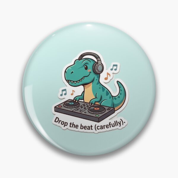 Item preview, DJ DINO saying Drop the beat carefully. designed and sold by ZANU creativity.