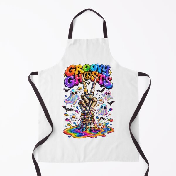Item preview, Groovy Ghosts Retro Skeleton Peace Sign designed and sold by Sovereign Supply Co..