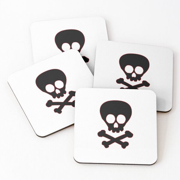 Item preview, Goth skull Crossbones Red Outline designed and sold by gothicmarry.